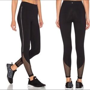 Black Koral Become High Rise Fishnet Mesh Leggings [Small]